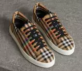 burberry femmes chaussures salmond check italy vintage cotton canvas